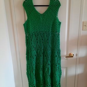 Stunning Handmade Crochet Lace Plus Size Dress 1X - 2X